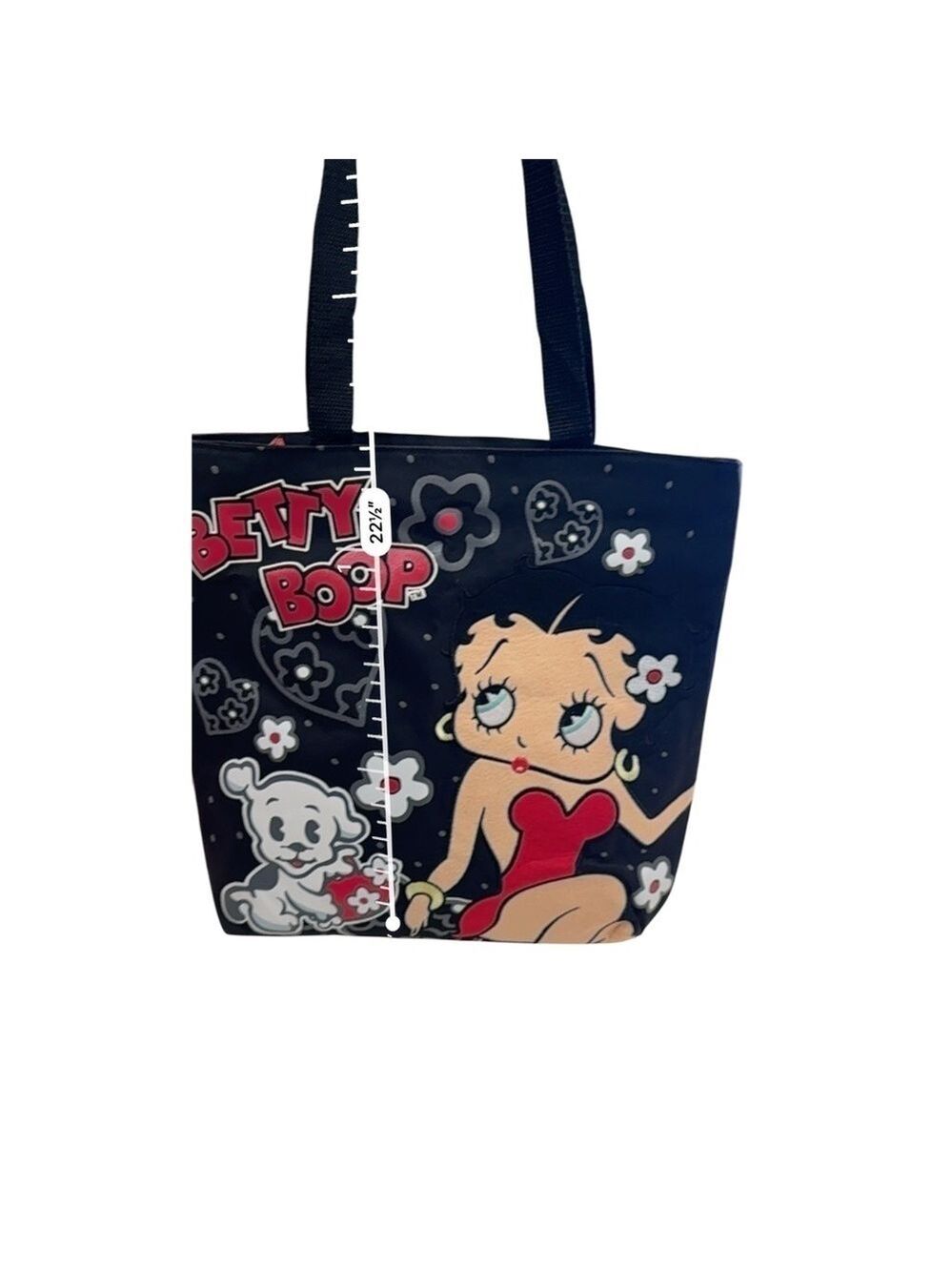 Betty Boop Floral Heart Tote Bag Vintage - Picture 6 of 10